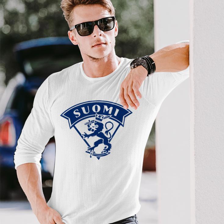 Suomi Finnland フィンランド 旅行ギフト お土産 長袖Tシャツ 彼への贈り物