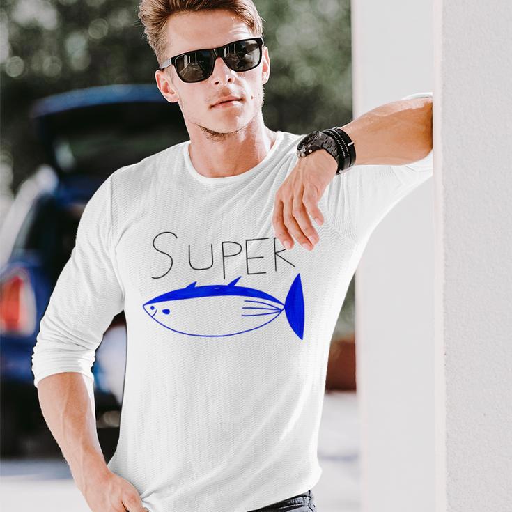 Super Tuna Tuna Fish 長袖Tシャツ 彼への贈り物