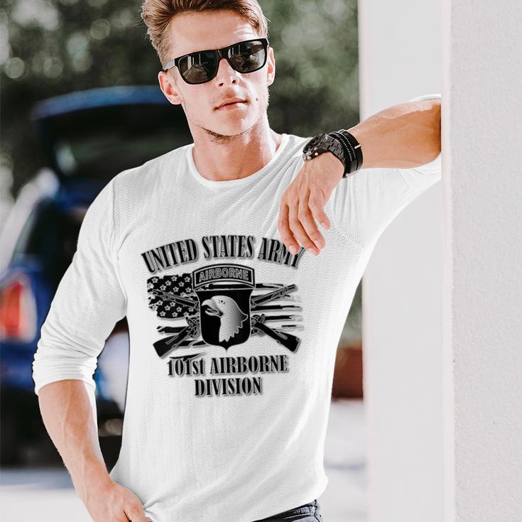 US Army 第101空挺師団 バックデザイン 長袖Tシャツ 彼への贈り物
