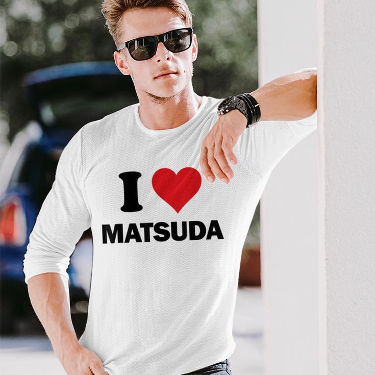 アイハート 松田 日本 愛 日本土産 長袖Tシャツ 彼への贈り物