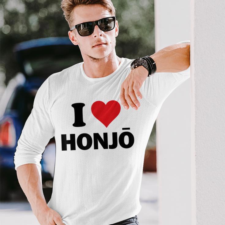 アイハート本庄 日本ラブ 日本土産 長袖Tシャツ 彼への贈り物