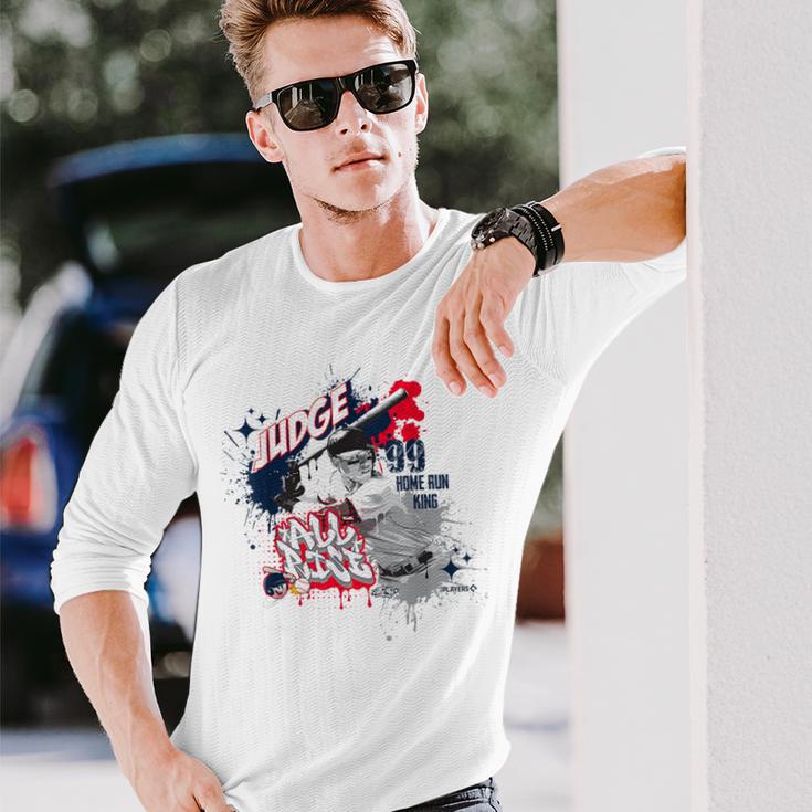 アーロン・ジャッジ・ニューヨーク・ベースボール・スケット・ワン×Mlb選手 長袖Tシャツ 彼への贈り物
