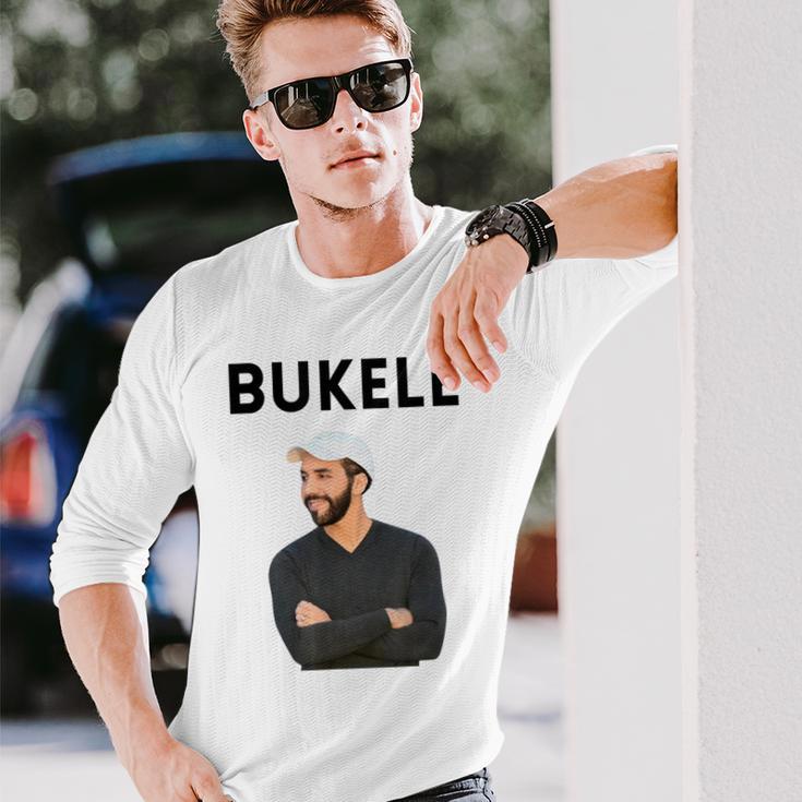 エルサルバドル大統領 ナイブ・ブケレ 長袖Tシャツ 彼への贈り物