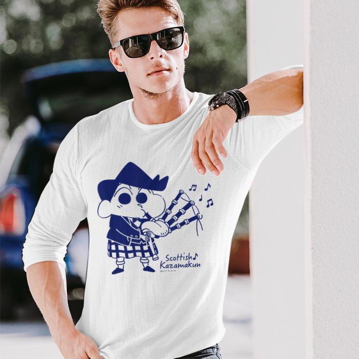 クレヨンしんちゃん スコティッシュ風間君 長袖Tシャツ 彼への贈り物