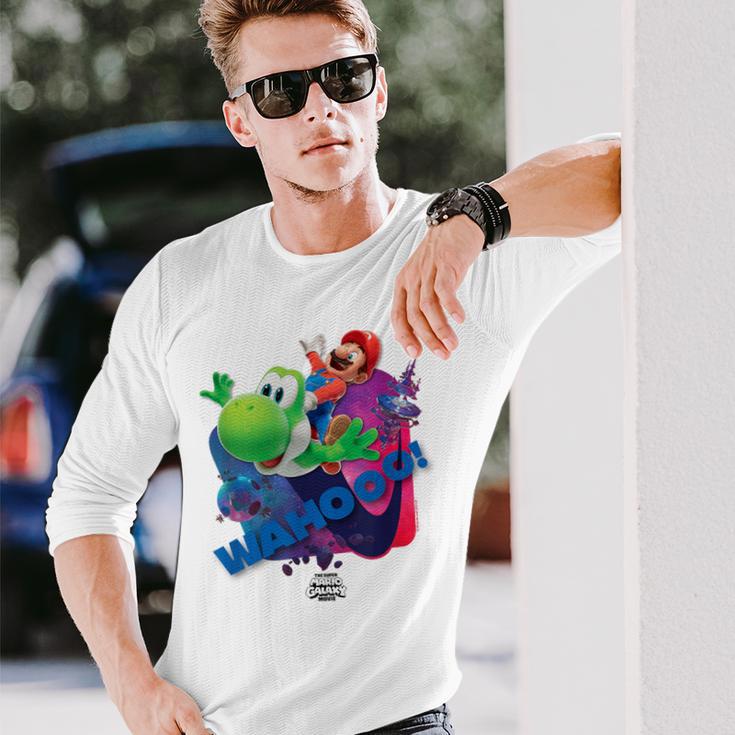 ザ・スーパーマリオギャラクシー・ムービー Wahootar Ride 長袖Tシャツ 彼への贈り物