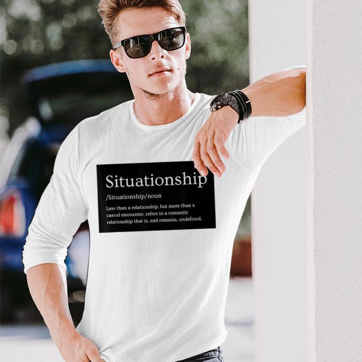 シチュエーションシチュエーションシップ 長袖Tシャツ 彼への贈り物