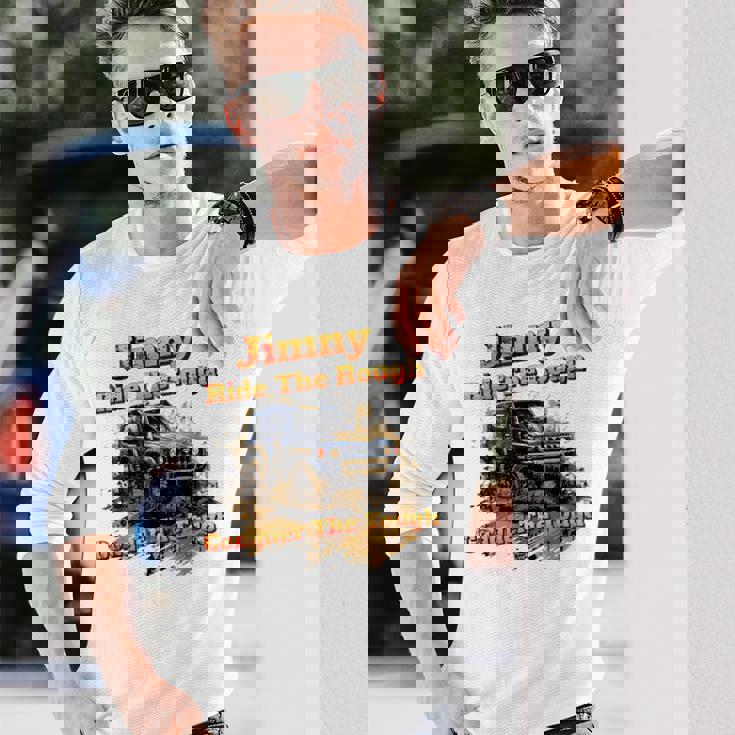 ジムニー 4X4 オフロード トラック 長袖Tシャツ 彼への贈り物