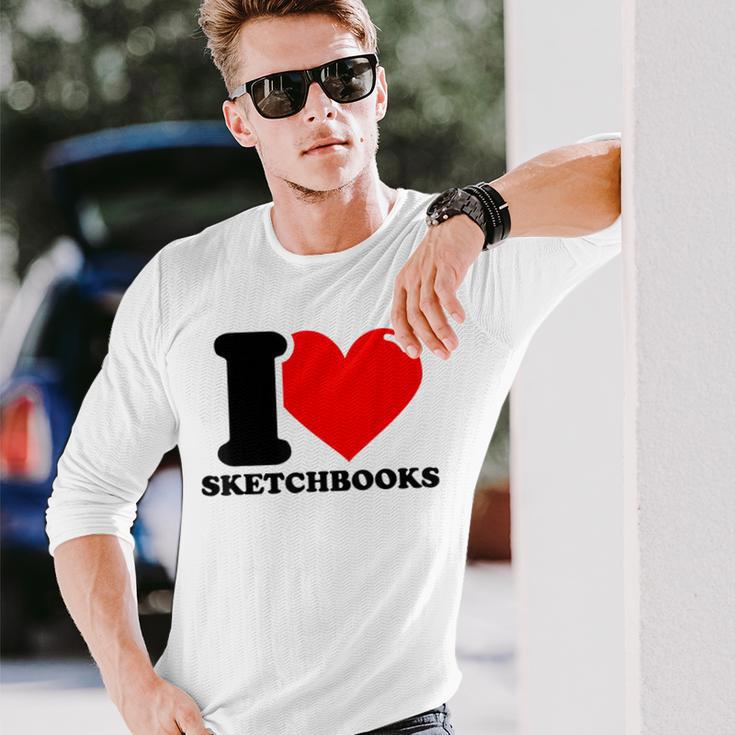 スケッチブックが大好き 長袖Tシャツ 彼への贈り物