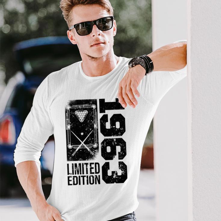 ビリヤード スヌーカーゲーマー ビンテージ 1963 誕生日 プール-ビリヤード 長袖tシャツ 長袖Tシャツ 彼への贈り物