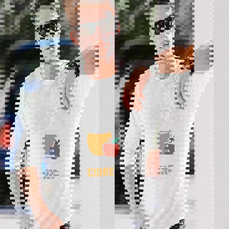 フランスのj'peux Pas J'ai Cidre Cider Lovers 長袖Tシャツ 彼への贈り物