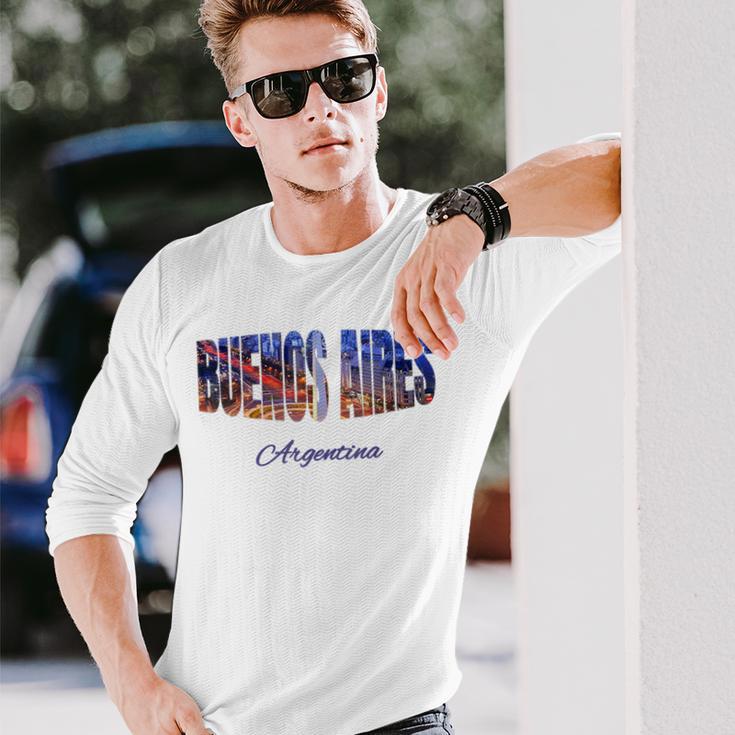ブエノスアイレスアルゼンチン 長袖Tシャツ 彼への贈り物
