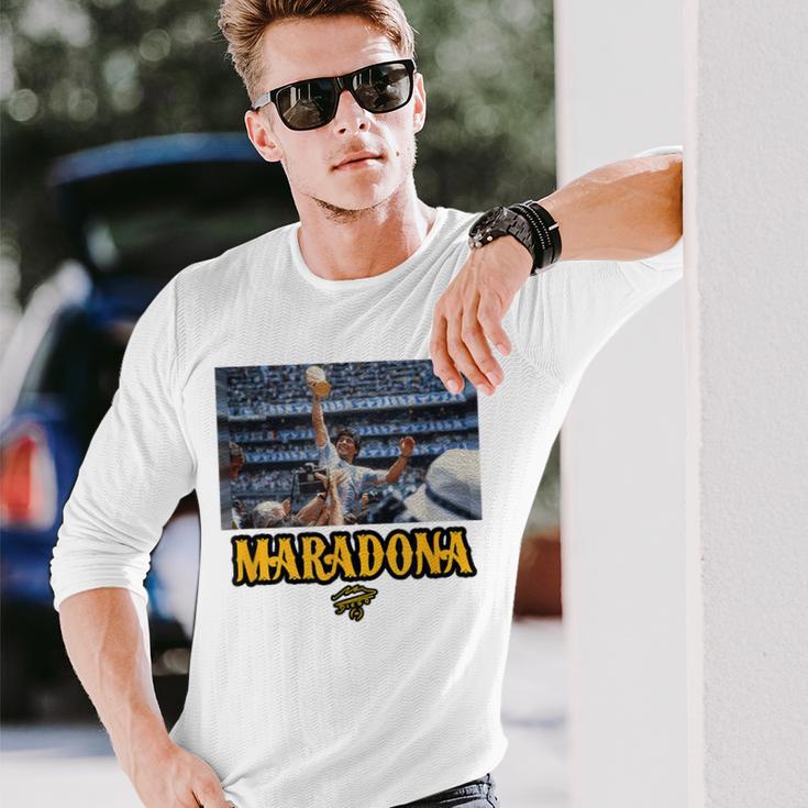 マラドーナ世界チャンピオン 長袖Tシャツ 彼への贈り物
