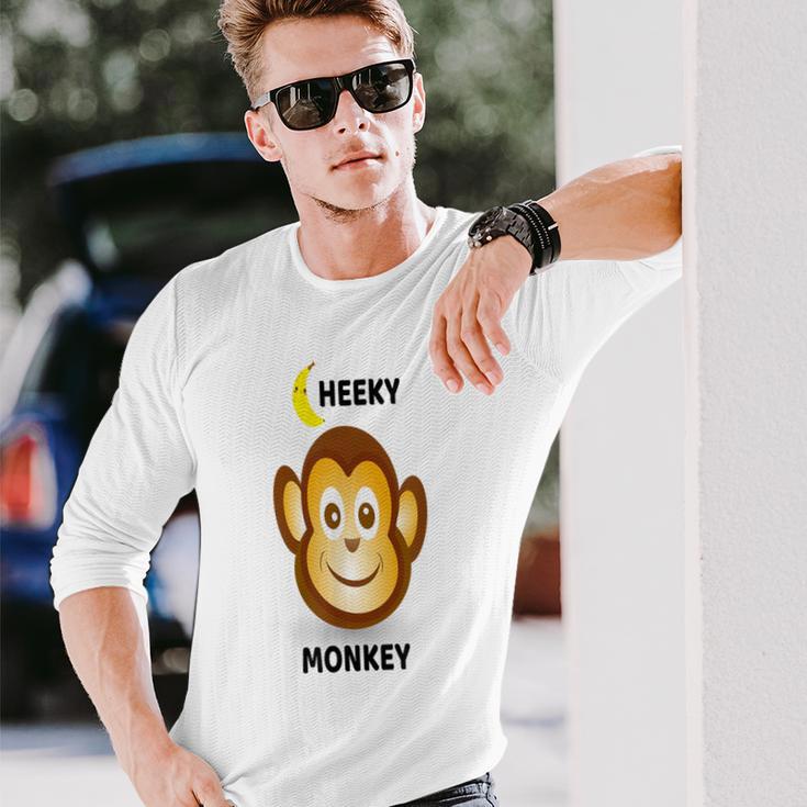 モンキーtシャツ 「チーキーモンキー」 長袖Tシャツ 彼への贈り物
