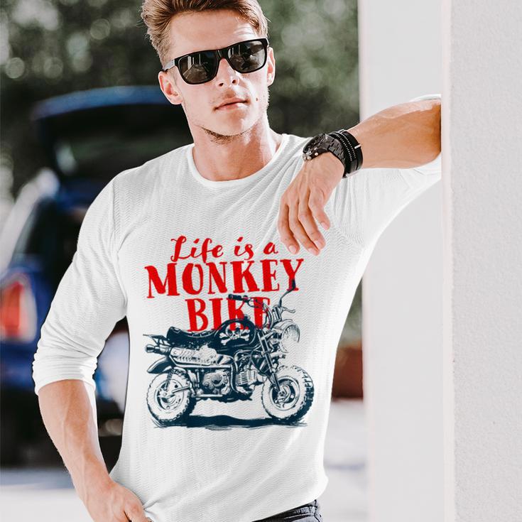 モンキーバイクバイク 長袖Tシャツ 彼への贈り物