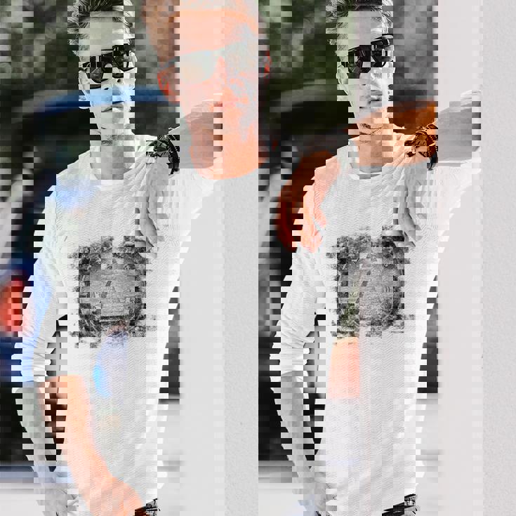 ヴィンテージ イルミナティ オールシーイング アイ ダラー フリーメイソン 長袖Tシャツ 彼への贈り物