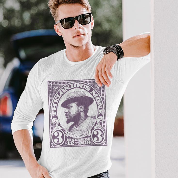公式セロニアス・モンク・ジャズ・アイコン・グッズ The Unique 長袖Tシャツ 彼への贈り物