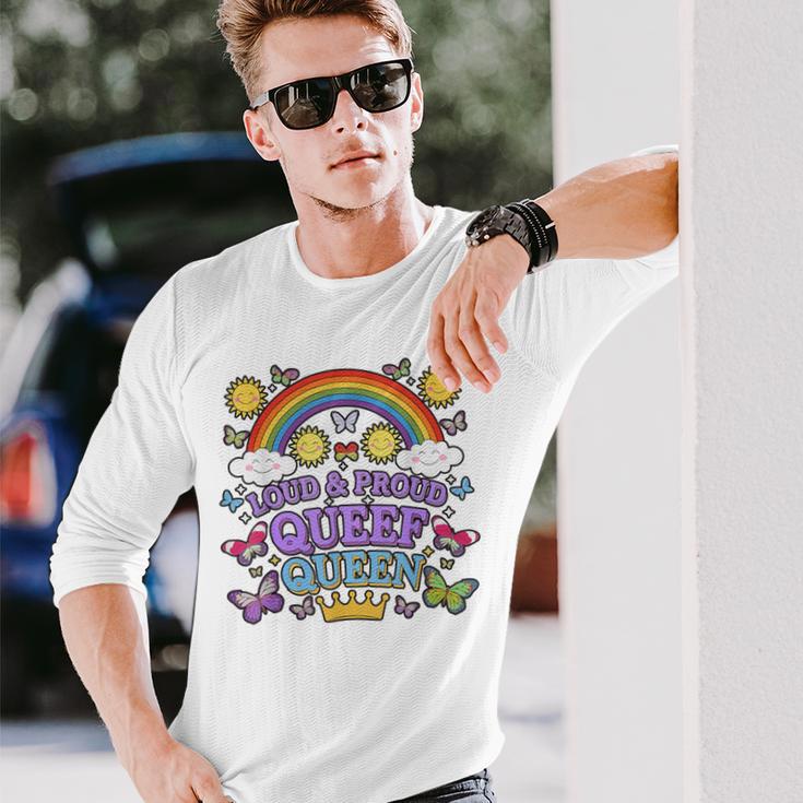 恥ずかしいクィーフ クイーン キューフィング 不適切なおなら キューフィング 長袖Tシャツ 彼への贈り物