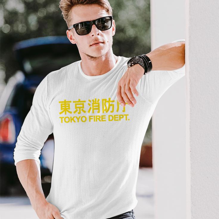 東京消防部 消防士 消防士 ユニフォーム コスチューム 長袖tシャツ 長袖Tシャツ 彼への贈り物