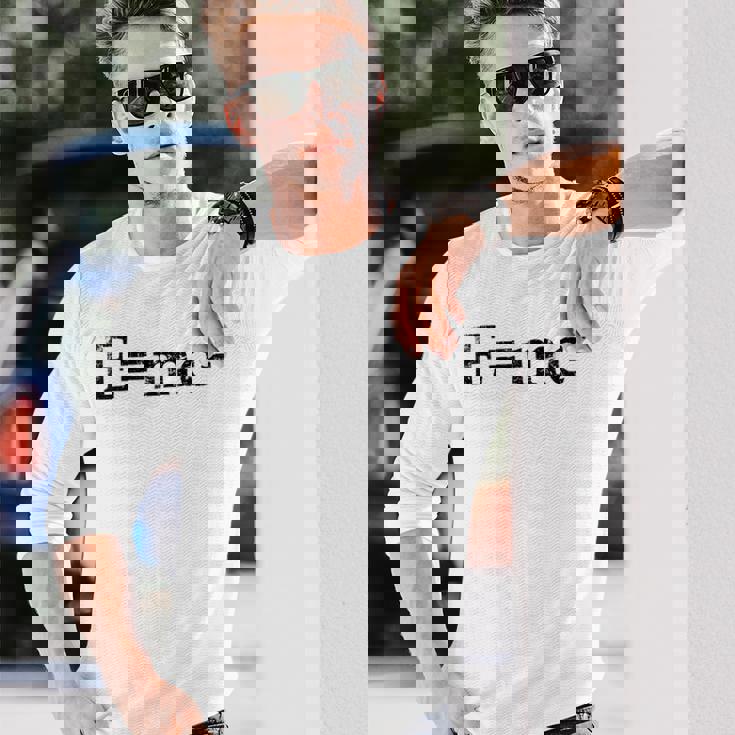 物理相対性理論e Mc2方程式の式 EMc2 長袖Tシャツ 彼への贈り物