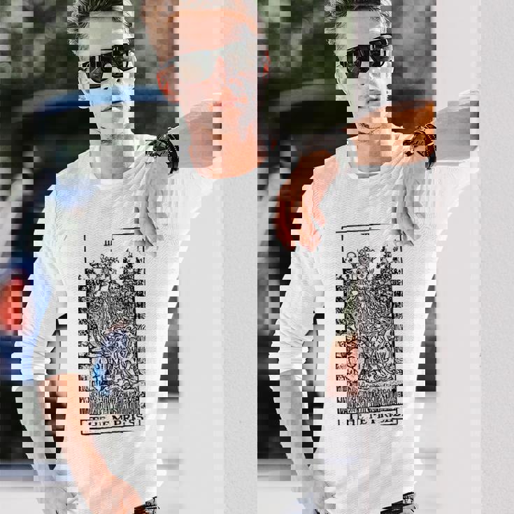 皇后タロットカード 長袖Tシャツ 彼への贈り物