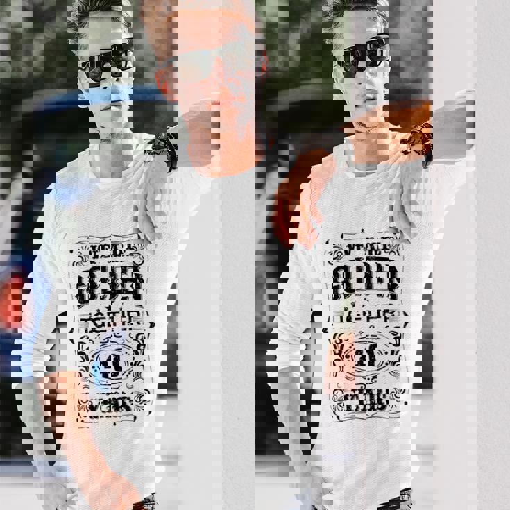 私たちは一緒にゴールデンです 40周年結婚40周年 長袖Tシャツ 彼への贈り物