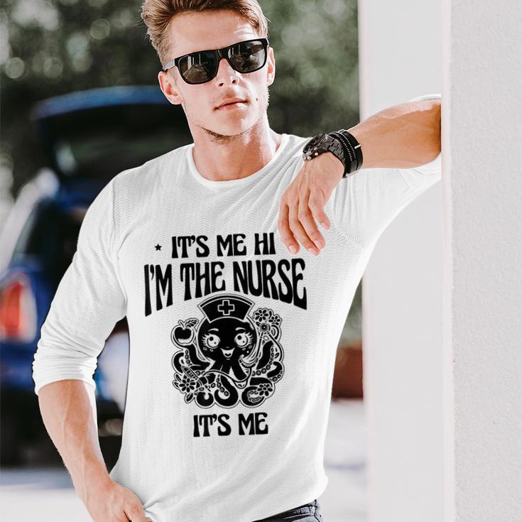 私ですこんにちは私はナースです私です私です医療看護看護師 Rn 長袖Tシャツ 彼への贈り物