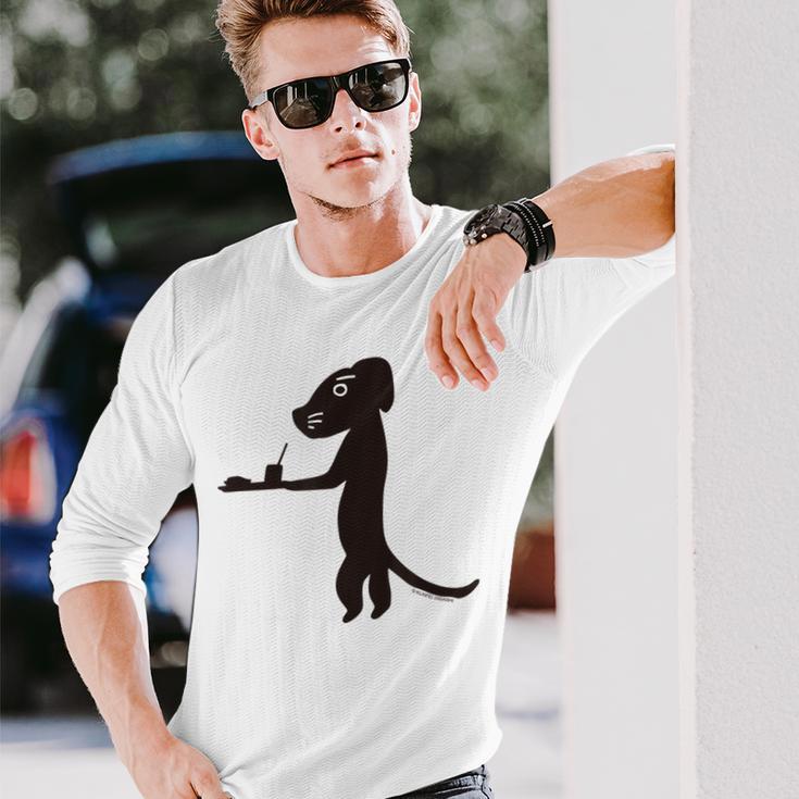 詩とメルヘン 東君平 インド洋の犬 長袖Tシャツ 彼への贈り物
