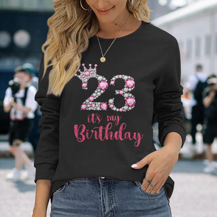 23 It's My Birthday 23歳の誕生日 23歳の誕生日 長袖Tシャツ 彼女への贈り物