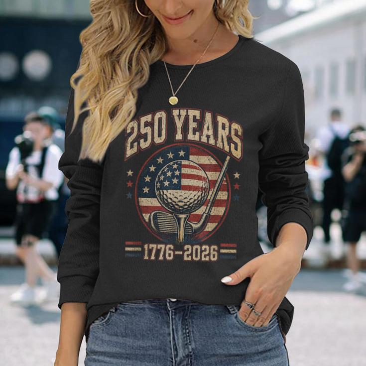 250周年記念 250 Usa アメリカ ゴルフ 1776 2026 愛国的 長袖Tシャツ 彼女への贈り物