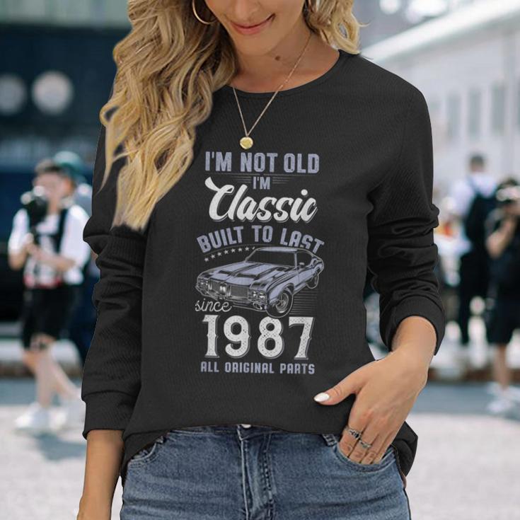 39歳の誕生日 1987年クラシックカー 長袖Tシャツ 彼女への贈り物