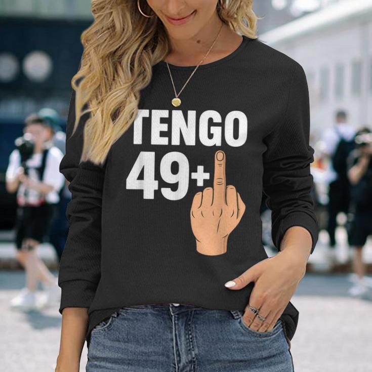 50歳の誕生日 おもしろユーモア 49 プラスワン オリジナルパーティー 長袖Tシャツ 彼女への贈り物