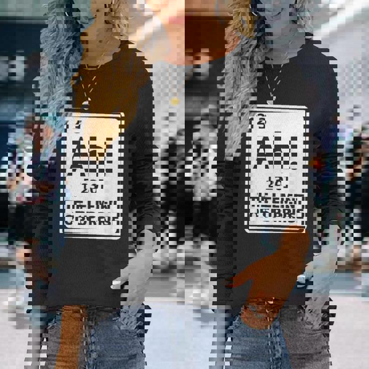 Ah The Element Ofurprise 周期表 長袖Tシャツ 彼女への贈り物