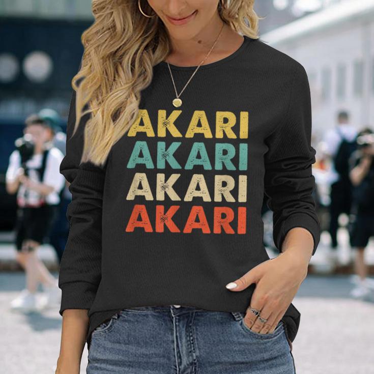 Akari 灯 長袖Tシャツ 彼女への贈り物