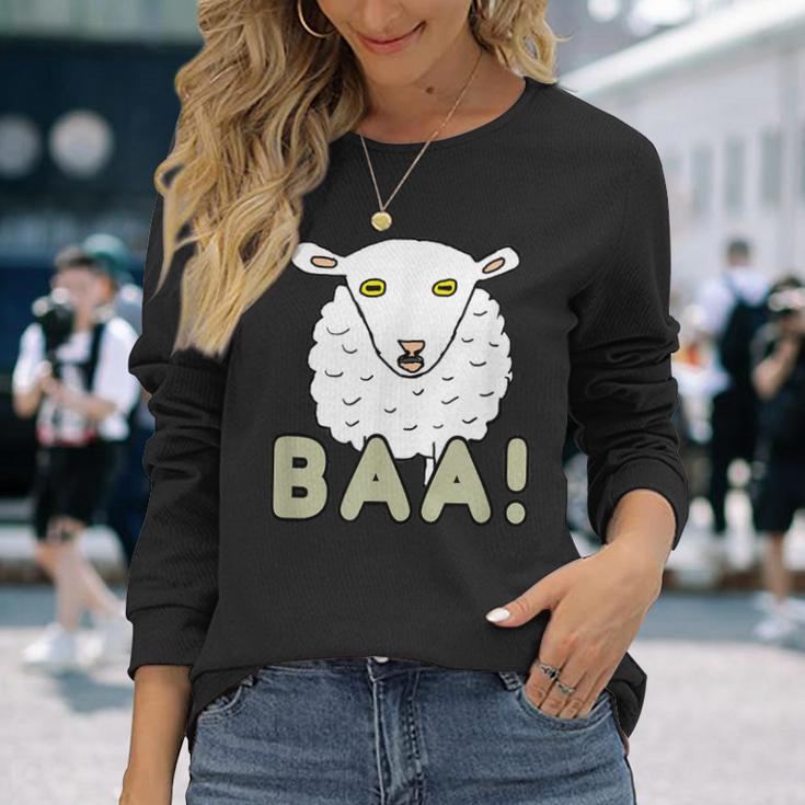 Baa 羊 長袖Tシャツ 彼女への贈り物