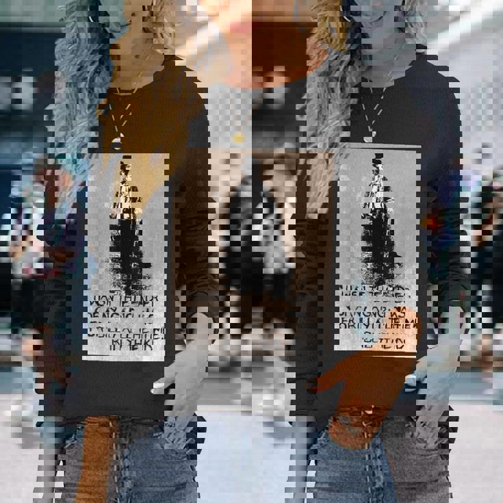 Billy The Kid 引用句付き 長袖Tシャツ 彼女への贈り物