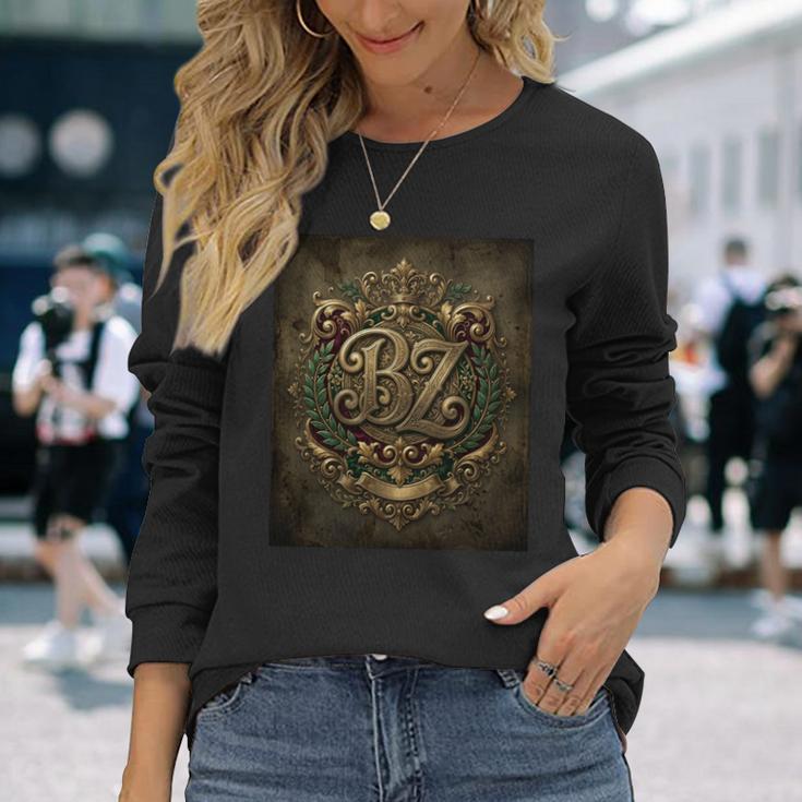 Bz イニシャル B Z 名前 名前 オノマティックス オノマトロジー 長袖tシャツ 長袖Tシャツ 彼女への贈り物
