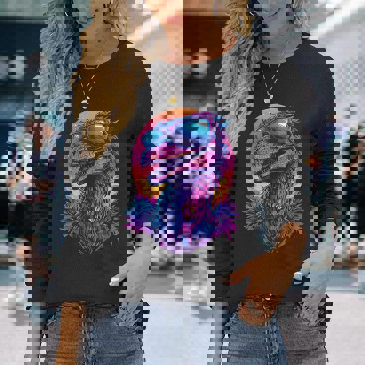 Cool Utahraptor Graphic Dinosaur Dino Lover 長袖Tシャツ 彼女への贈り物