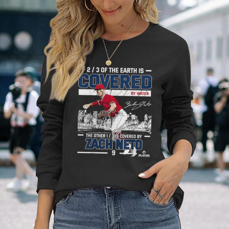 Covered Zach Neto Los Angeles Mlbpa 長袖Tシャツ 彼女への贈り物