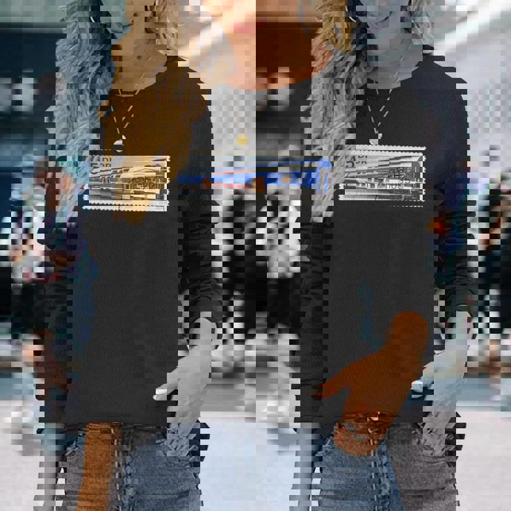 Ddr東ドイツベルリン列車消印sovi8プロパガンダ。 長袖Tシャツ 彼女への贈り物