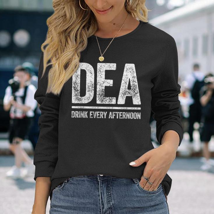 Dea Drink Every Afternoon シャツ 面白い メンズ レディース ドリンク 長袖Tシャツ 彼女への贈り物