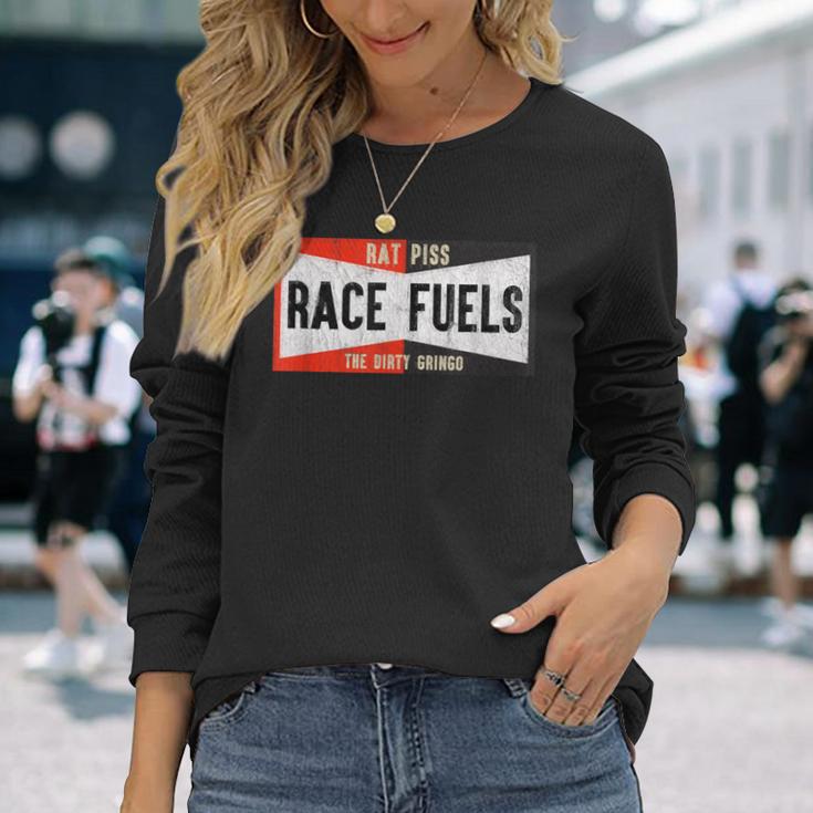 Dirty Gringo Rat Piss Race Fuel ホットロッド レトロ ロカビリー ヒップ 長袖Tシャツ 彼女への贈り物