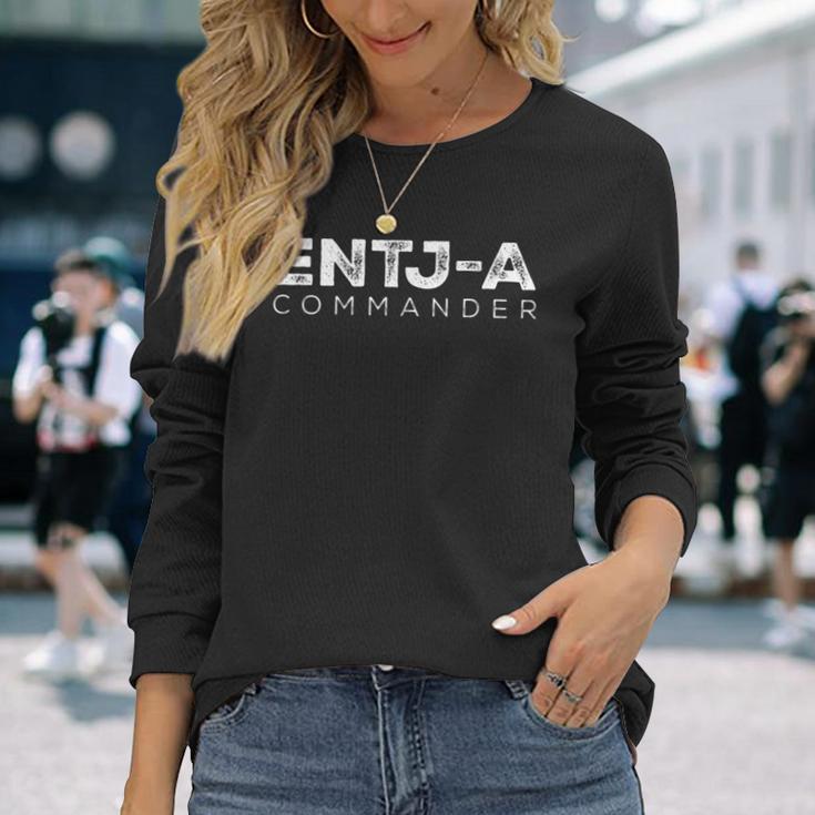 Entj-A The Commander Myers-Briggs パーソナリティテスト 長袖Tシャツ 彼女への贈り物