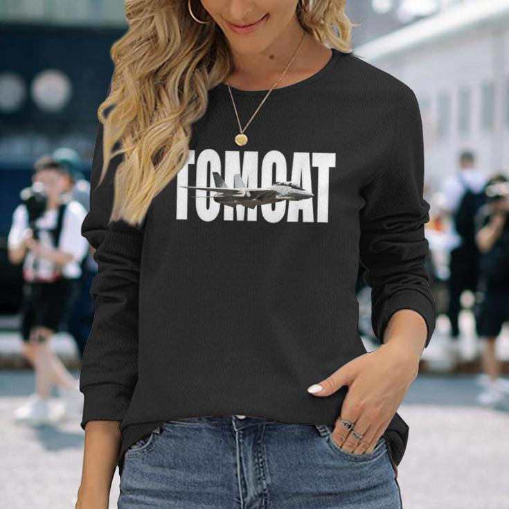 F-14 Tomcat F14 ファイタープレーン 長袖Tシャツ 彼女への贈り物
