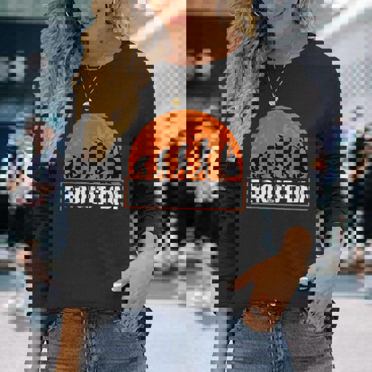 Human コントラバス・エボリューション コントラバス・エボリューション 長袖Tシャツ 彼女への贈り物