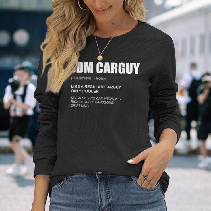 Jdm Carguy Definition日本チューナーカー ドリフトキング 長袖Tシャツ 彼女への贈り物