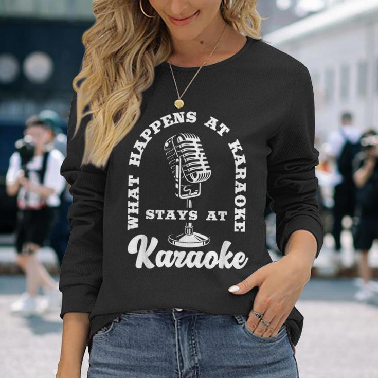 Music Lover カラオケシンガー 長袖Tシャツ 彼女への贈り物