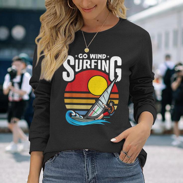 Go ウィンドサーフィン ウォータースポーツ ウィンドサーフ サーフボード ウィンドサーフィン 長袖Tシャツ 彼女への贈り物