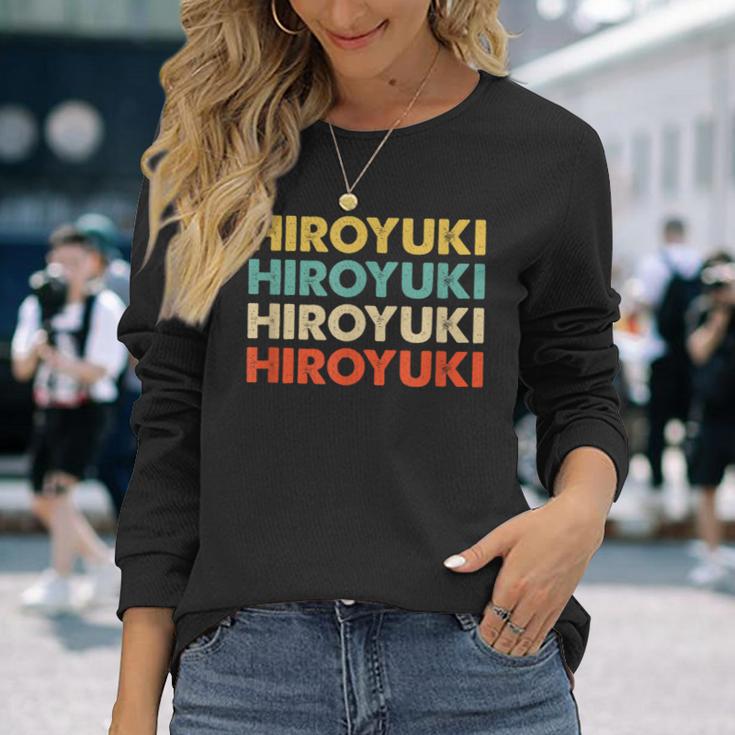 Hiroyuki 浩之 長袖Tシャツ 彼女への贈り物