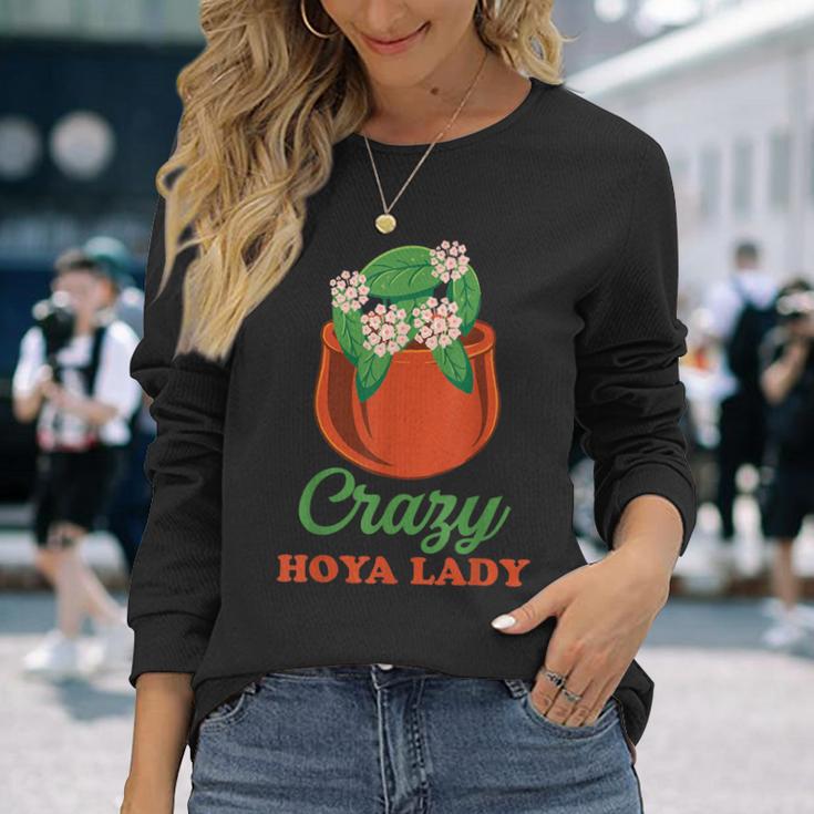 Hoya 陶器フラワーデザイン ワックスフラワー Hoya ファン用 長袖Tシャツ 彼女への贈り物
