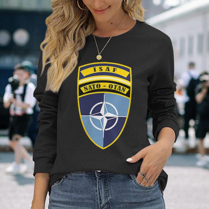 Isaf Natoパッチ 長袖Tシャツ 彼女への贈り物